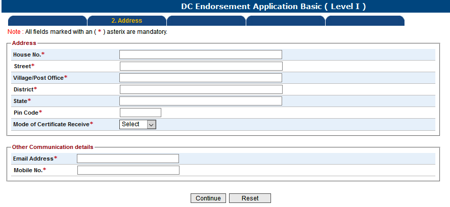 Step by Step Procedure to get Online DC Endorsement from MMD India DC endorsment 6